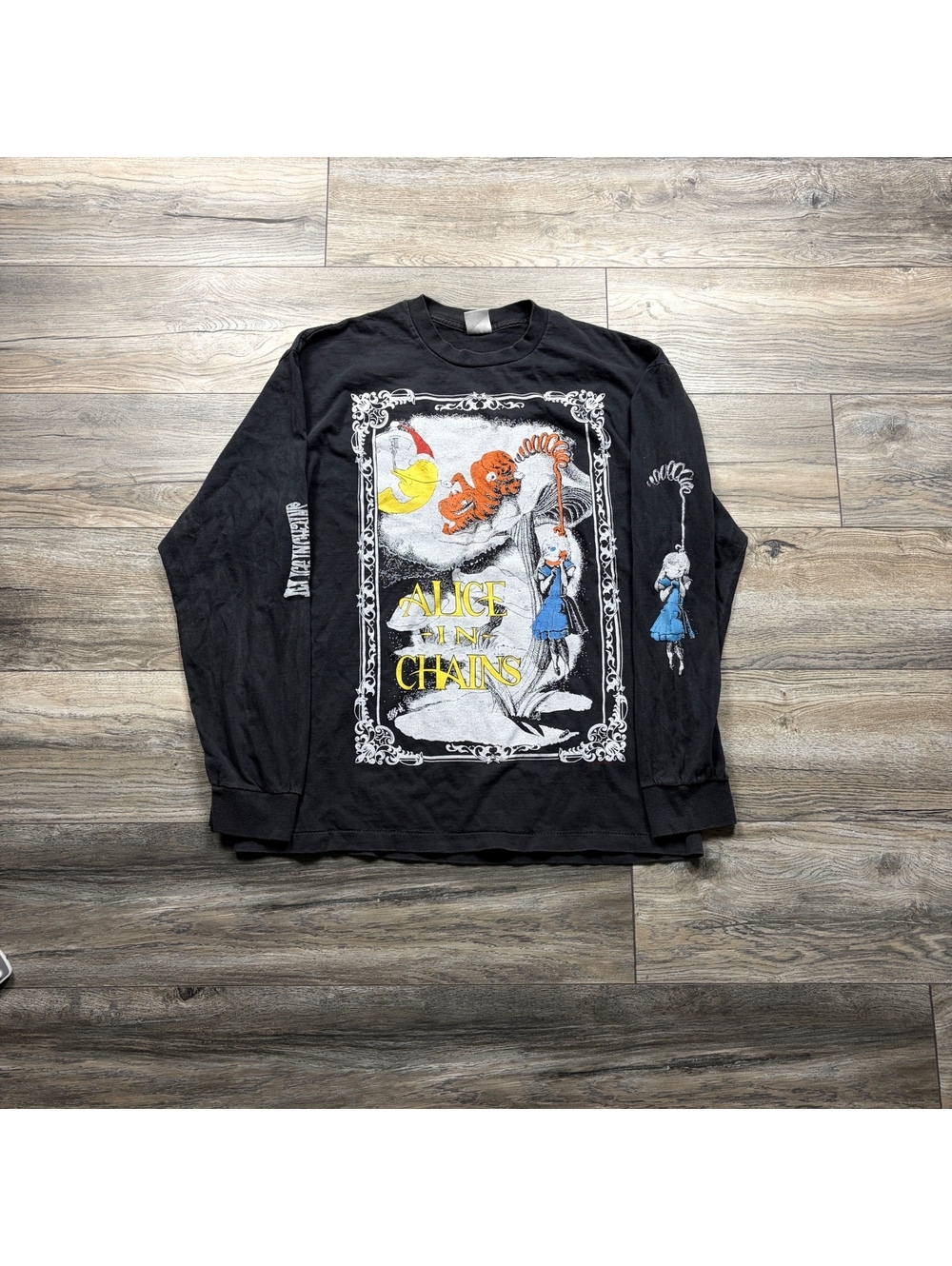 Alice In Chains Vintage Style Black Long Sleeve Band T-Shirt XL